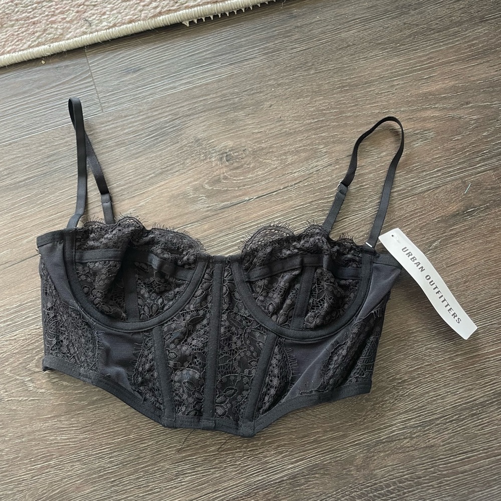 NWT Urban Outfitters Out From Under Modern Love Ribcage Corset Top